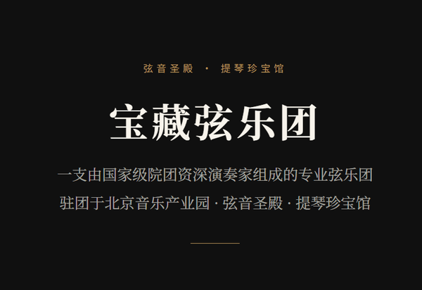 弦音圣殿 · 提琴珍宝馆 宝藏弦乐团简介