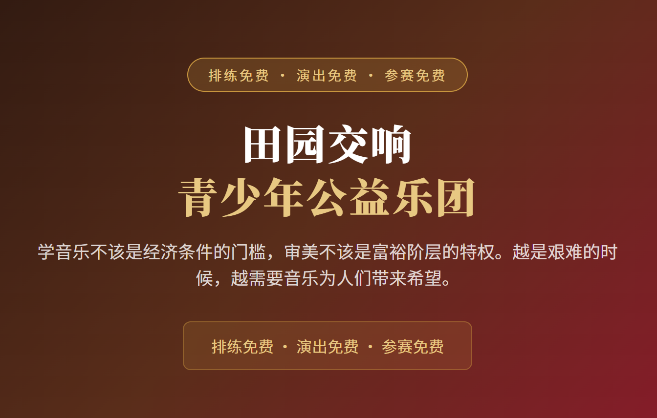 田园交响青少年公益乐团简介